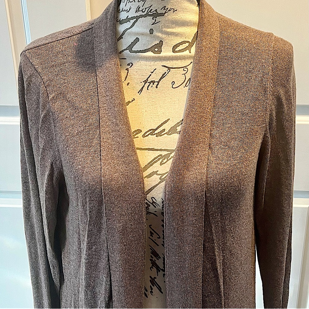 H By Halston Open Front Duster Cárdigan - Picture 6 of 16